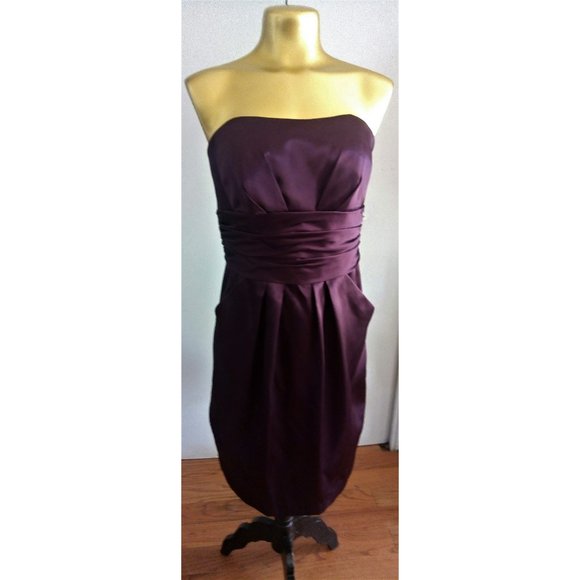 David's Bridal Dress (plum) - Picture 2 of 9